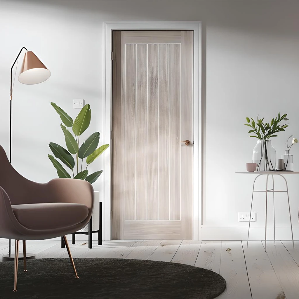 LPD Mexicano Light Grey Pre-Finished Laminate Fire Door FD30-Life Style