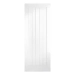 LPD Mexicano White 5 Panel Vertical Grooved Primed FD60 Internal Fire Door