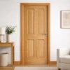 LPD Regency RM2S Natural Oak 4 Panel Raised Moulded Unfinished FD30 Internal Fire Door lifestyle