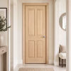 LPD Regency Natural Oak 4 Panel Raised Unfinished FD30 Internal Fire Door