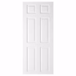 LPD Textured 6P White 6 Panel Raised Textured Moulded Primed FD30 Internal Fire Door