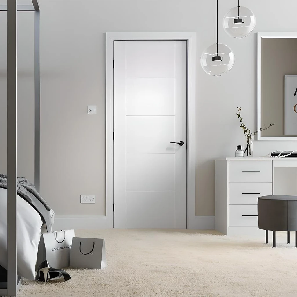 LPD Vancouver White Primed Fire Door FD30-Life Style