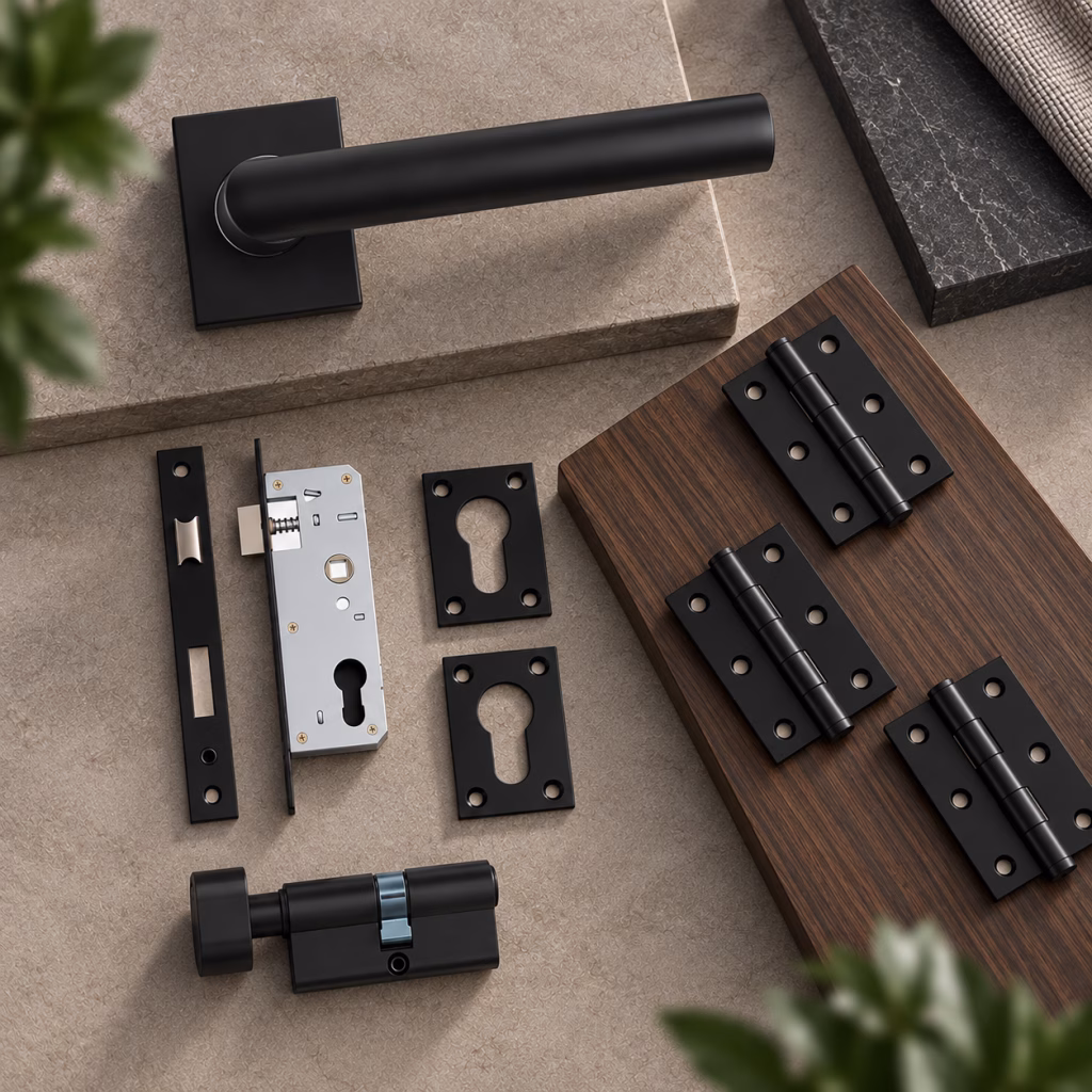 Deanta Ares Urban Matt Black Privacy Handle Pack