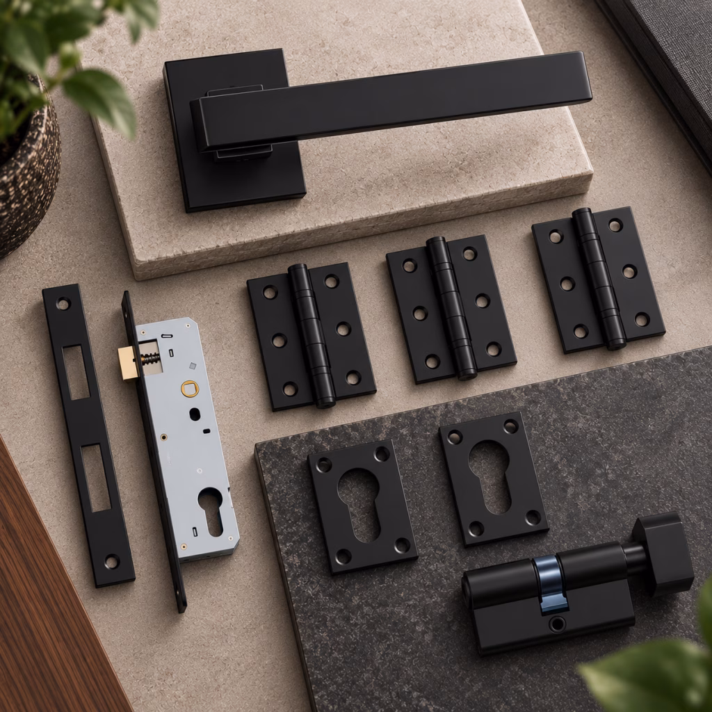 Deanta Argo Urban Matt Black Privacy Handle Pack