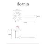 Deanta Arcadia Polished Chrome Handle-Zdoors