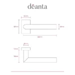 Deanta Ares Matt Black Urban Handle-sizes