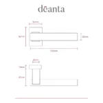 Deanta Argo Satin Nickel Chrome Urban Handle-sizes