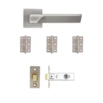 Deanta Athens Satin Nickel Handle Pack-Zdoors
