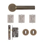 Deanta Delphi Matt Antique Brass Privacy Handle Pack