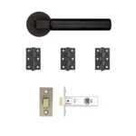 Deanta Delphi Matt Black Handle Pack-Zdoors