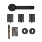 Deanta Delphi Matt Black Privacy Handle Pack