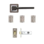 Deanta Hadrian Matt Satin Black Handle Pack-Zdoors