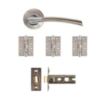 Deanta Hera Satin Nickel Chrome Handle Pack-Zdoors