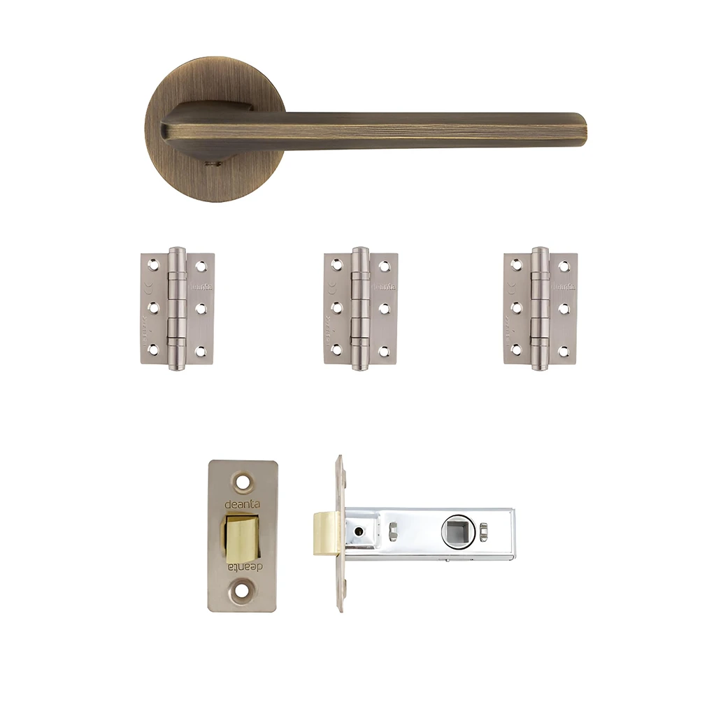 Deanta Ithaca Matt Antique Brass Handle Pack-1