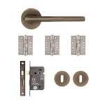 Deanta Ithaca Matt Antique Brass Privacy Handle Pack
