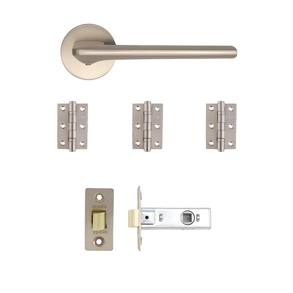 Deanta Ithaca Satin Nickel Handle Pack-1