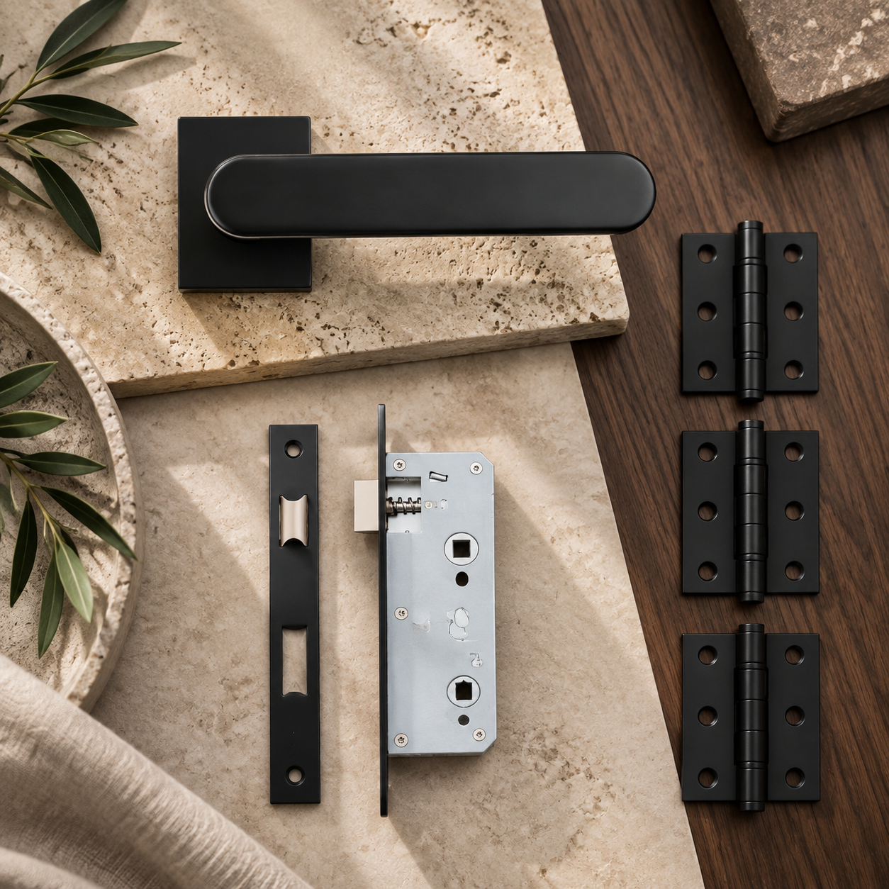 Deanta Juno Urban Matt Black Handle Pack lifestyle