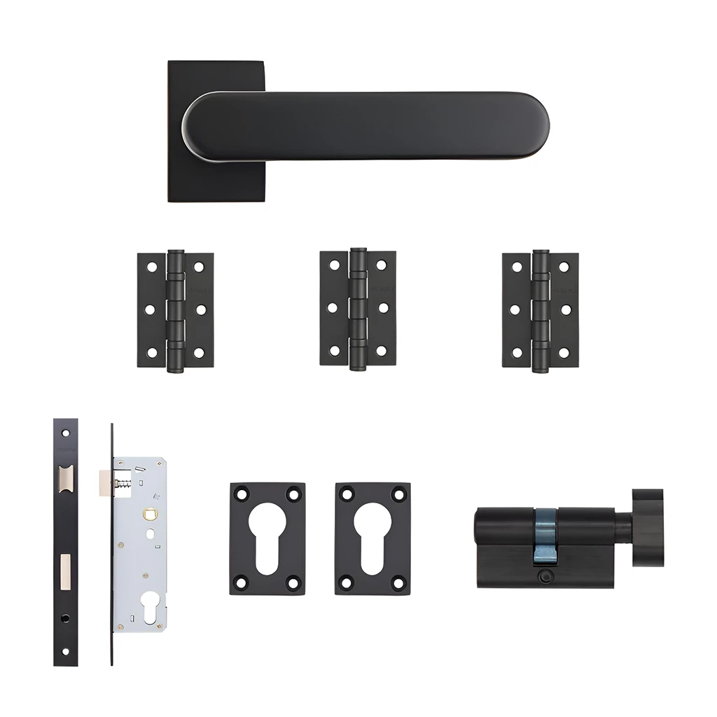 Deanta Juno Urban Matt Black Privacy Handle Pack
