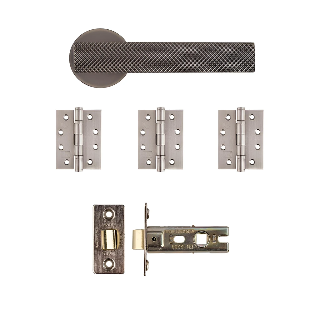 Deanta Olympia Matt Satin Black Nickel Handle Pack