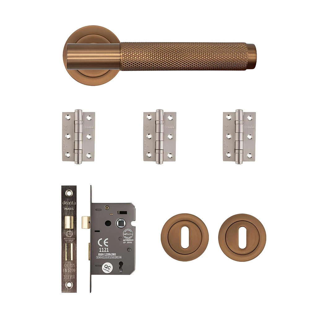 Deanta Sparta Dark Rose Gold Privacy Handle Pack-1