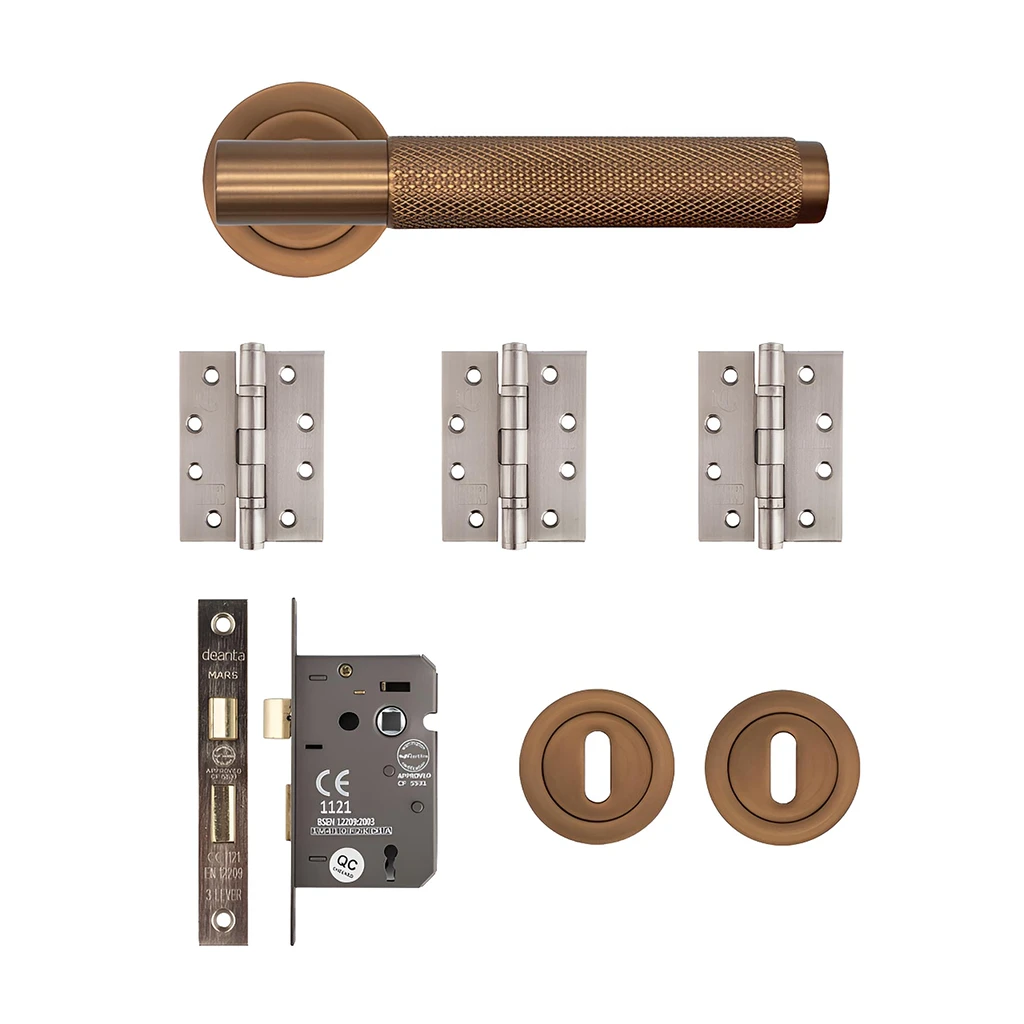 Deanta Sparta Dark Rose Gold Privacy Handle Pack