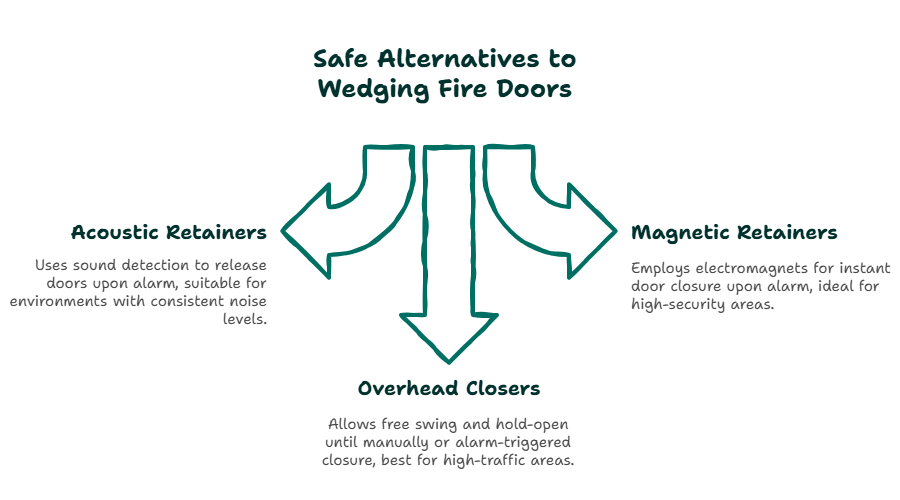 Should Fire Doors Be Wedged Open? Dangers, UK Laws-ZDoors
