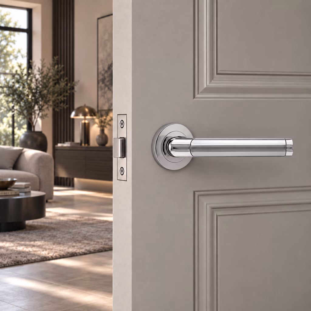Deanta Augustus Matt Polished Chrome Handle