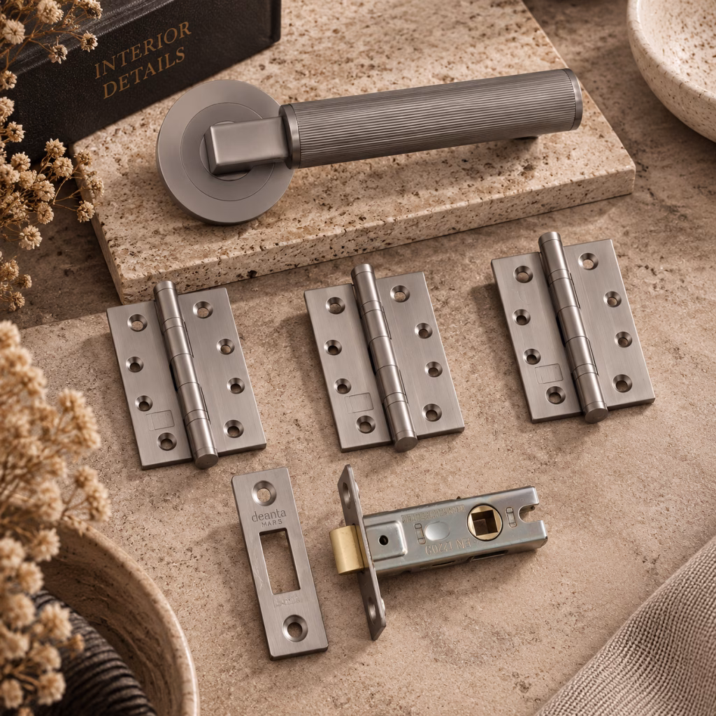 Deanta Delphi Matt Satin Black Nickel Handle Pack