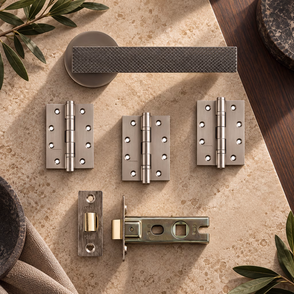 Deanta Olympia Matt Satin Black Nickel Handle Pack