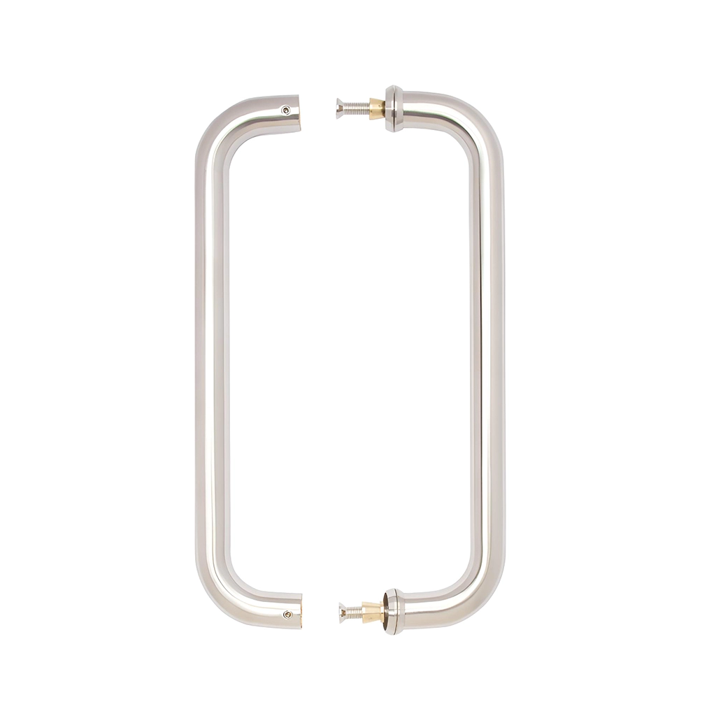 Deanta D-Pull Satin Steel Pull Handle 22mmØ-Zdoors