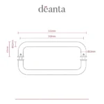 Deanta D-Pull Satin Steel Pull Handle 22mmØ-sizes