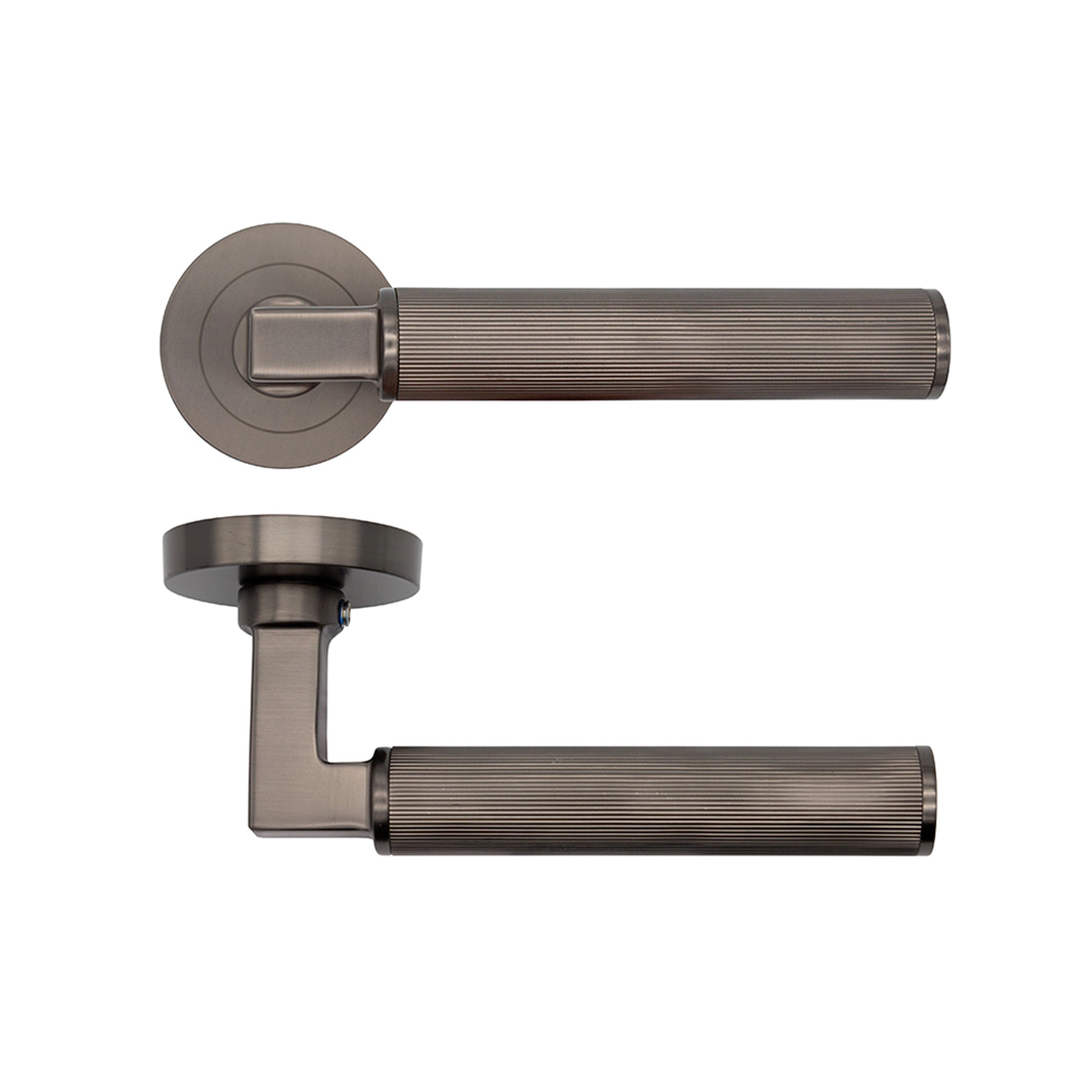 Deanta Delphi Matt Satin Black Nickel Handle-zdoors