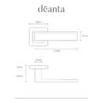 Deanta Invictus Matt Satin Black Handle-sizes