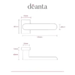 Deanta Juno Matt Black Urban Handle-sizes