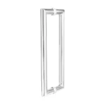 Deanta Mitred Polished Steel Pull Handle 22mmØ-ZDoors