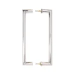 Deanta Mitred Polished Steel Pull Handle 22mmØ-ZDoors