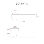 Deanta Olympia Matt Satin Black Nickel Handle-sizes