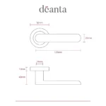 Deanta Parga Polished Chrome Handle-sizes