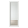 Wickes White Primed 1 Panel Full Toughened Clear Glass Internal Solid Door