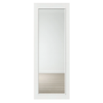 Wickes White Primed 1 Panel Full Toughened Clear Glass Internal Solid Door