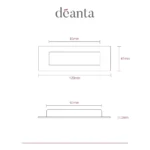 Deanta Slim Pocket Finger Pull Handle-sizes