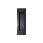 Deanta Slim Pocket Matt Black Finger Pull Handle-ZDoors