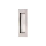 Deanta Slim Pocket Satin Chrome Finger Pull Handle-ZDoors