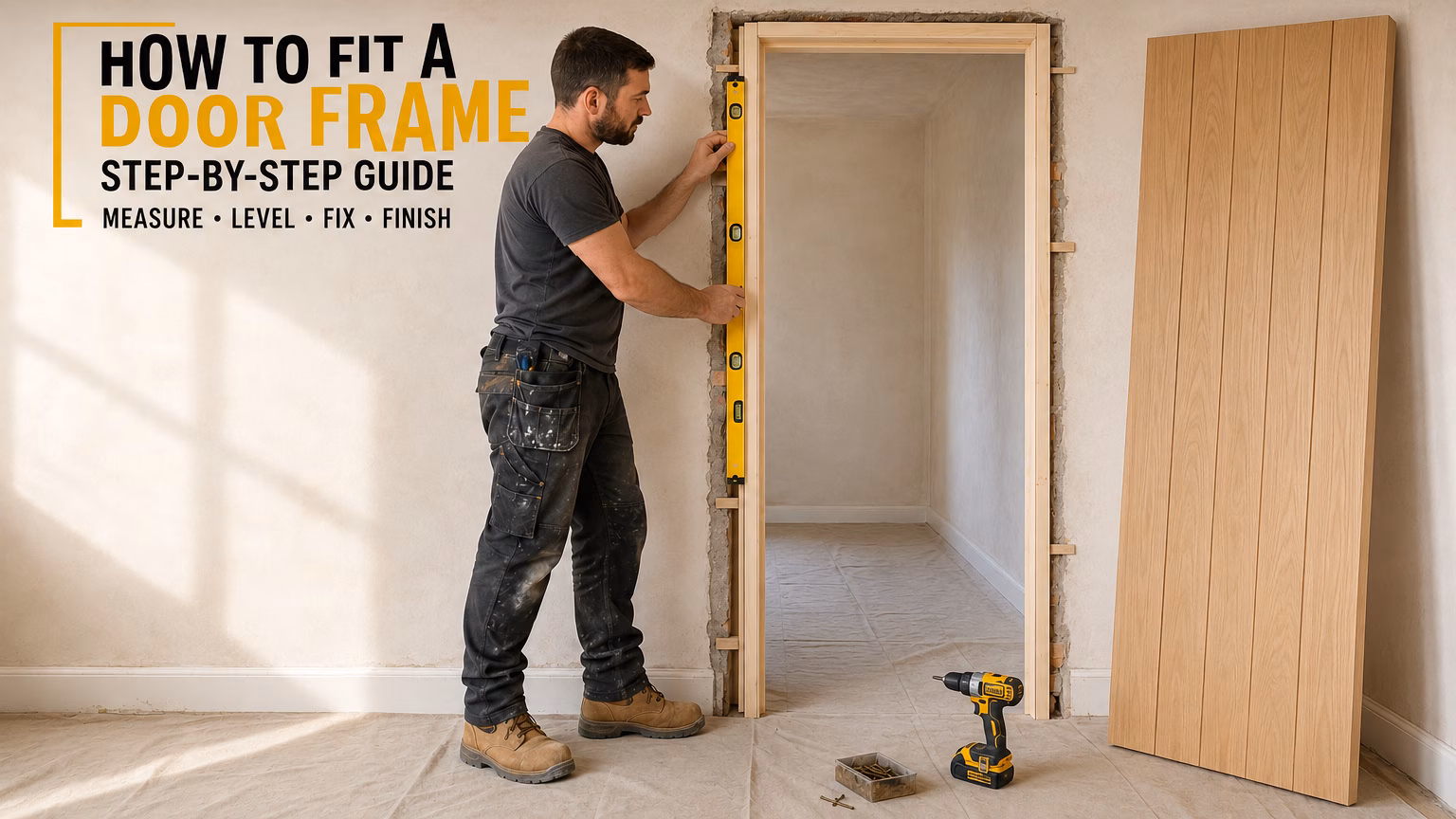 How to fit a door frame Step by Step Guide