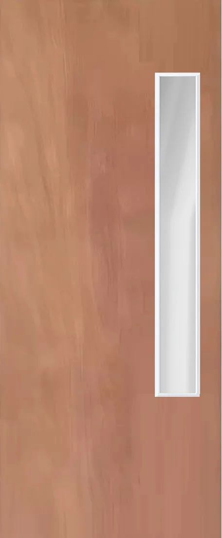 PREMDOR Plywood 1 Long Light White Trim Internal FD60 Office Door