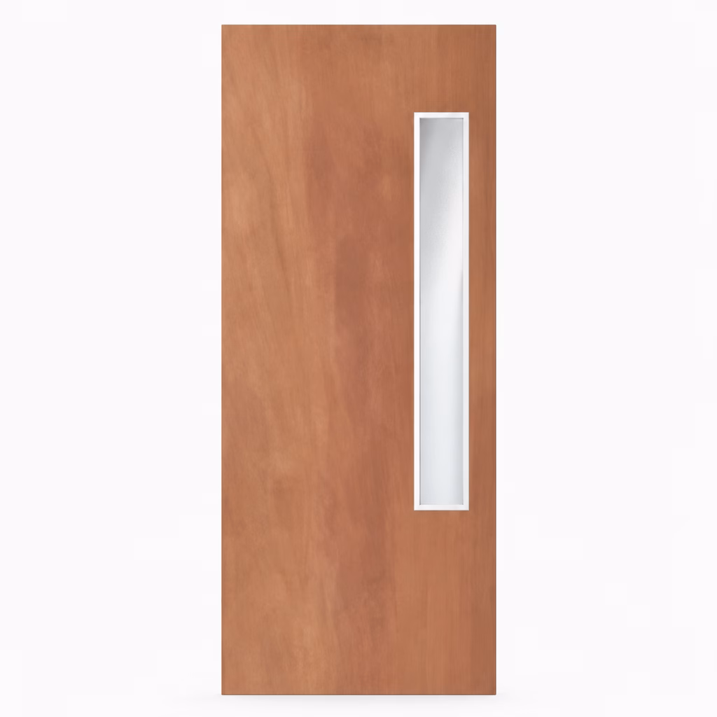 PREMDOR Plywood 1 Long Light White Trim Internal FD60 Office Door - Image 2