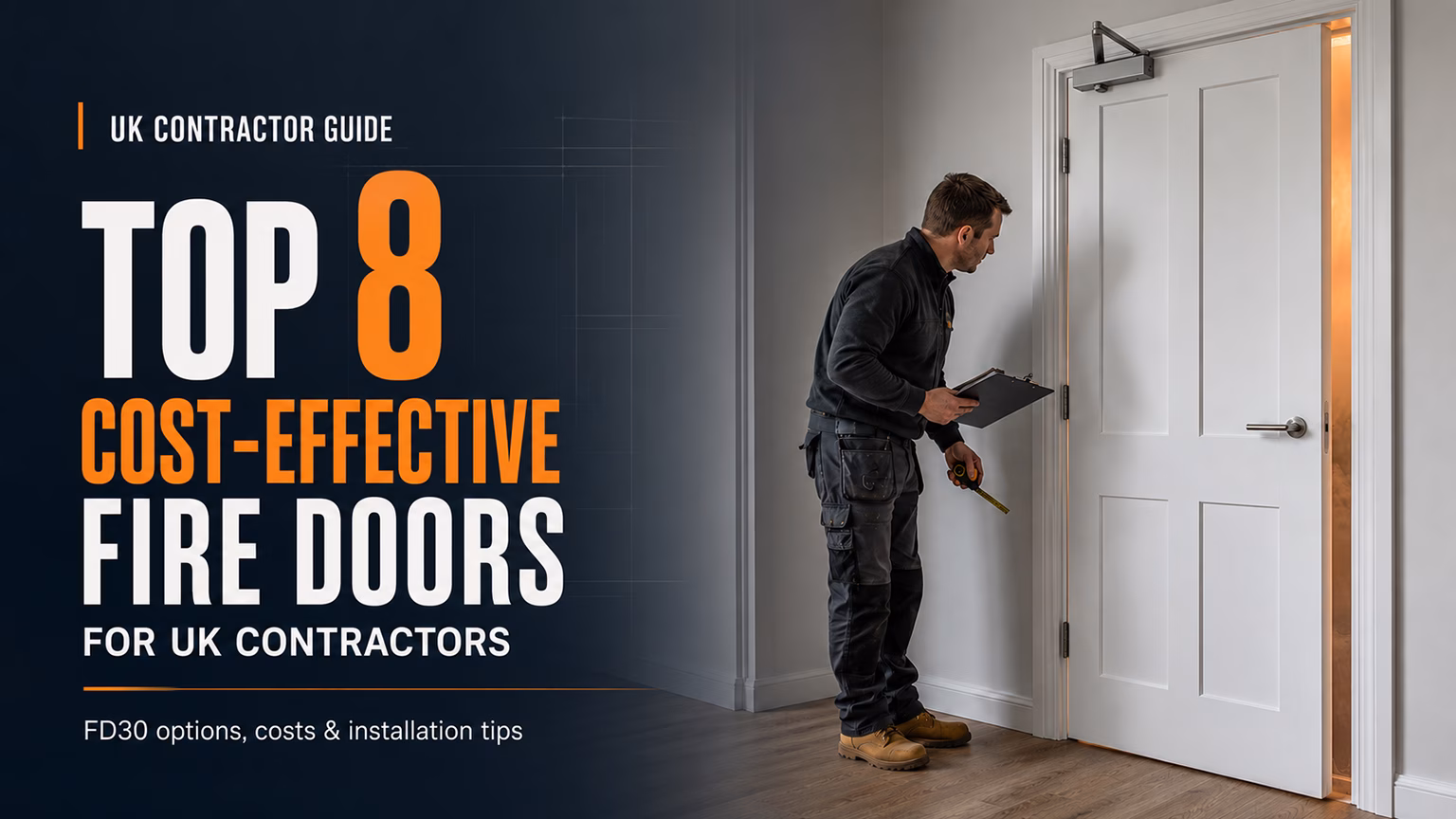 8 Cost-Effective FD30 Fire Doors for UK Contractors