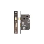 Deanta 3 Lever Square Mortice Sash Lock Satin Nickel-ZDoors