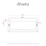 Deanta Matt Black Urban Pull Handle-sizes