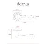 Deanta Veritas Polished Chrome Handle-sizes